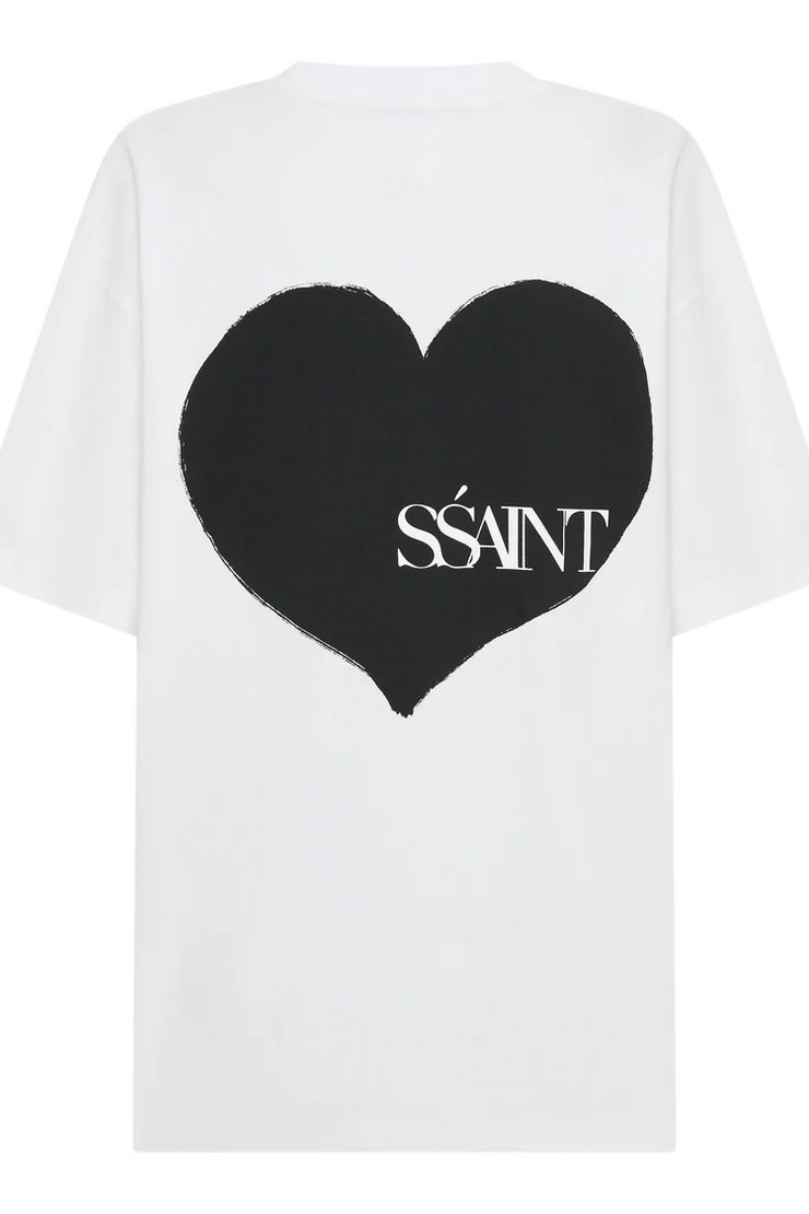 SSAINT heart tee // Black