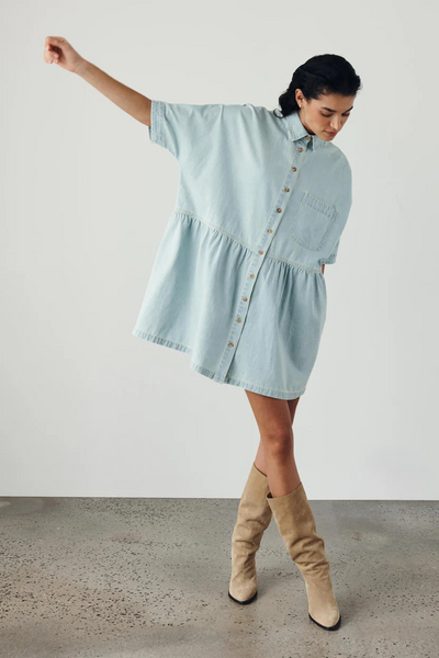 Rowie Bailey Denim Dress // Azul