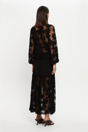 Kivari Blaire Lace Maxi Skirt // Black