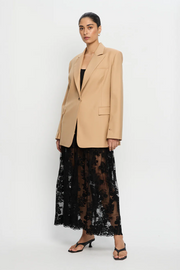 Kivari Blaire Lace Maxi Skirt // Black