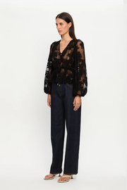 Kivari Blaire Lace Top // Black