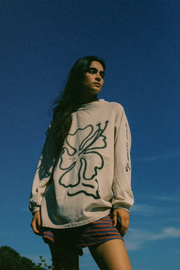 Ciao Ciao Cloud Hibiscus Haven LS Tee