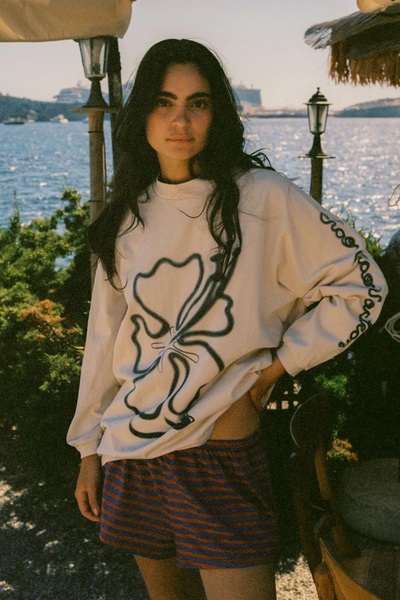Ciao Ciao Cloud Hibiscus Haven LS Tee