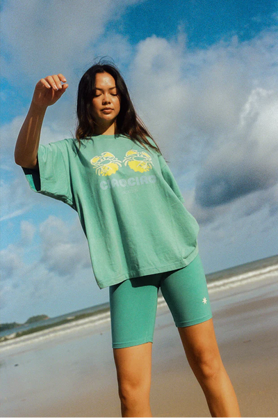 Ciao Ciao Crab Core Tee // Coastal Water Blue