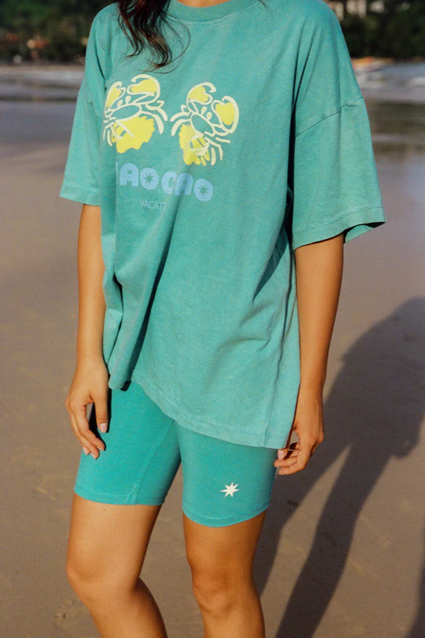 Ciao Ciao Crab Core Tee // Coastal Water Blue