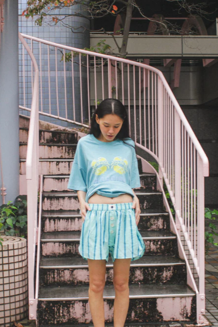 Ciao Ciao Crab Core Tee // Coastal Water Blue