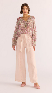 Mink Pink Cadence Long Sleeve Blouse // Paisley