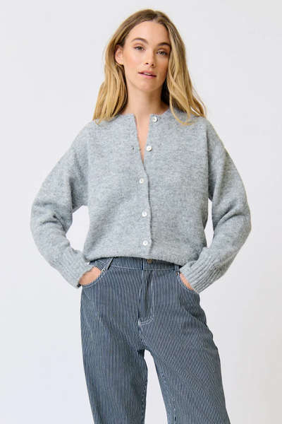 Cartel & Willow Aurora Knit Cardigan // Grey Marle