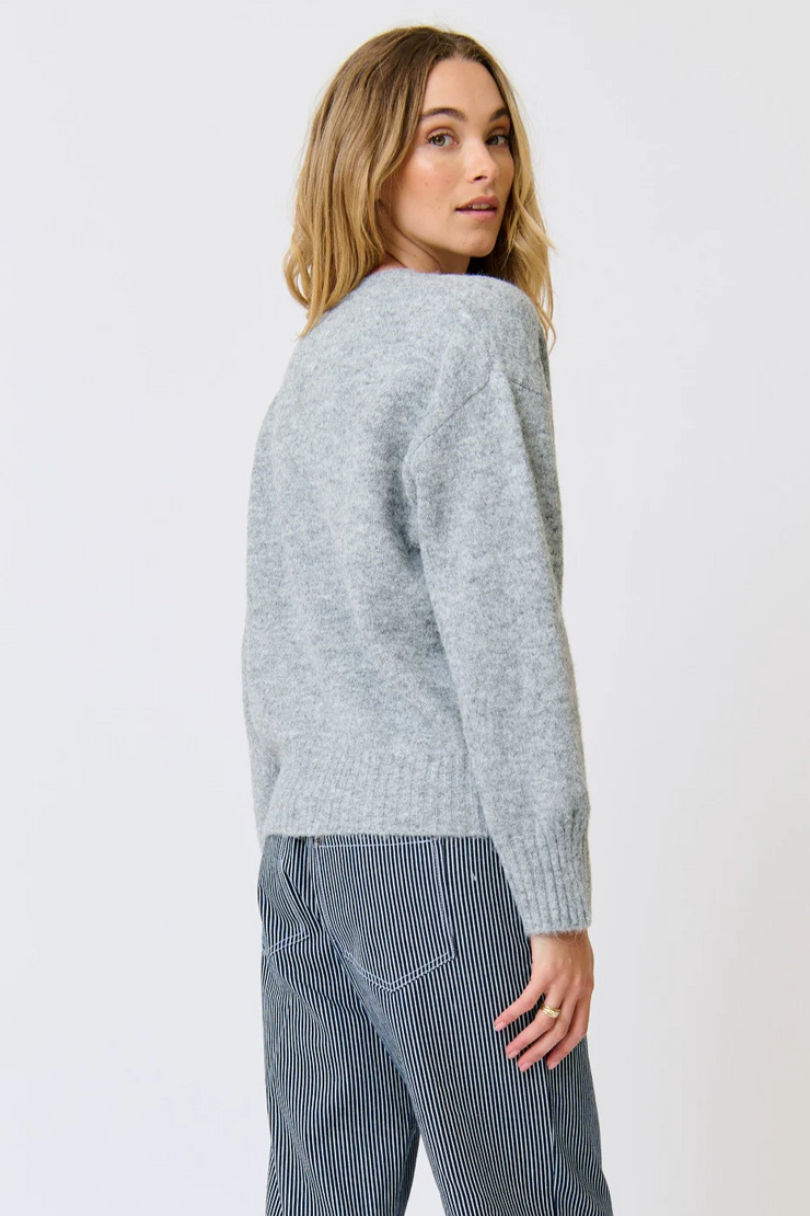 Cartel & Willow Aurora Knit Cardigan // Grey Marle