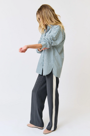 Cartel & Willow Adalyn Shirt // Alpine Mist Stripe
