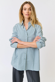 Cartel & Willow Adalyn Shirt // Alpine Mist Stripe