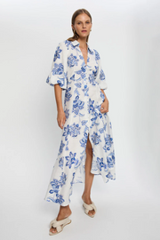 Kivari Chiara Maxi Dress // Blue Floral