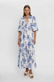 Kivari Chiara Maxi Dress // Blue Floral