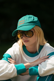 Araminta James Bisous Cap // Ocean Green