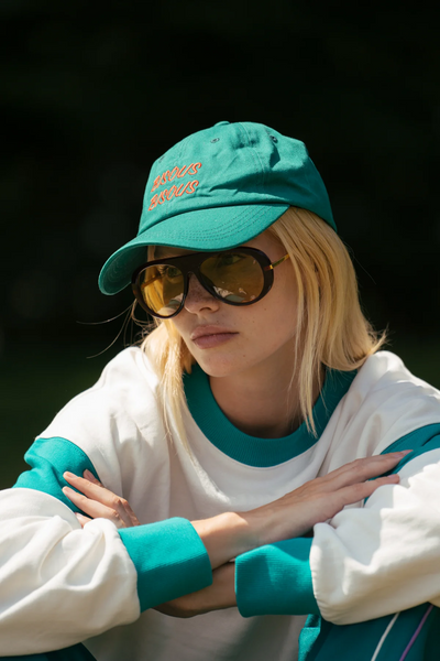 Araminta James Bisous Cap // Ocean Green