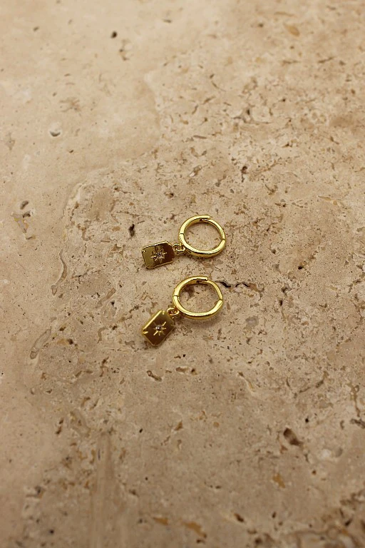 Love From Lilou Edith Earrings // Gold