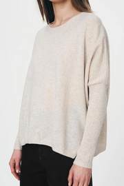 Rowie Enzo Merino Knit Jumper // Oat Marle
