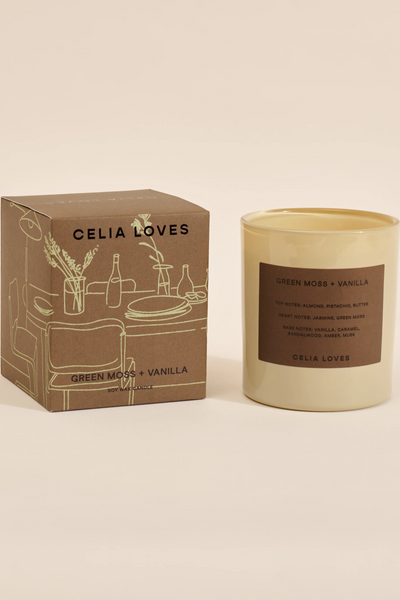 Celia Loves Candle // Green Moss + Vanilla
