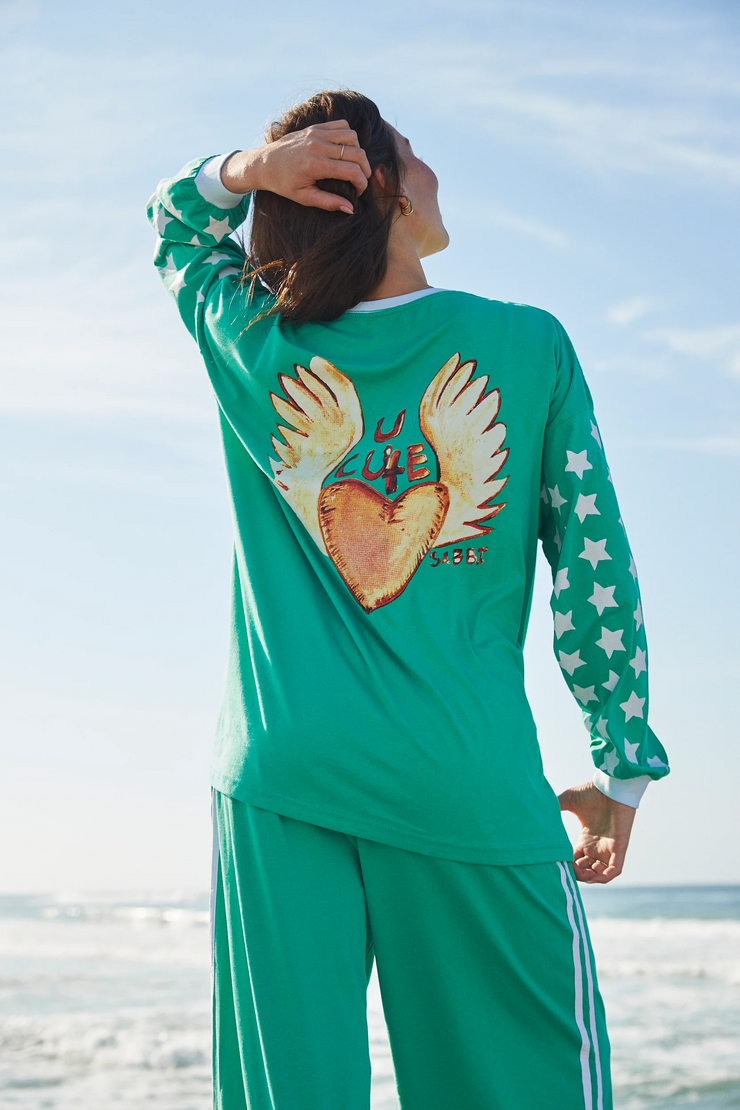 Sabbi The You Cute Long Sleeve Tee // Green
