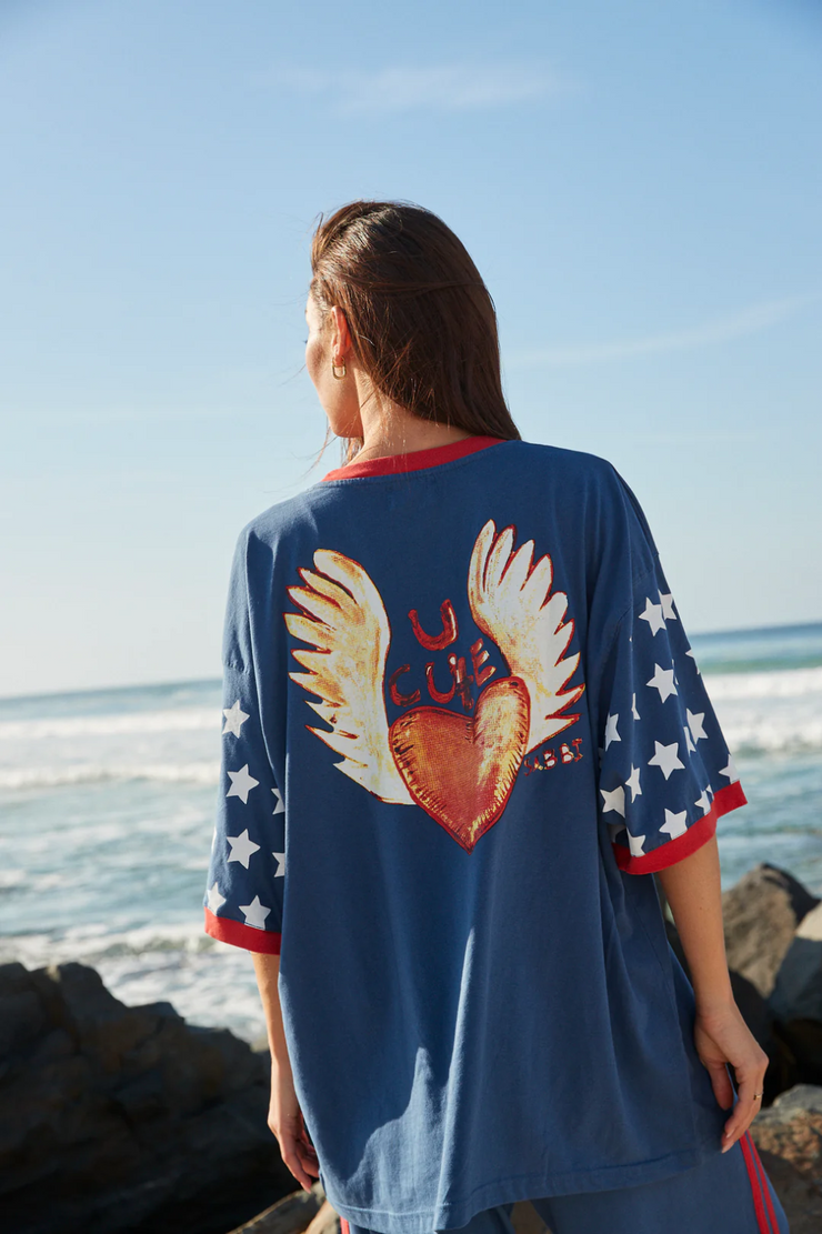 Sabbi The Very Oversized You Cute Tee // Blue