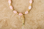 Indigo & Wolfe Goia Necklace // Rose