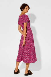 Kivari Imogen Midi Dress // Magenta Floral