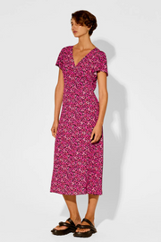 Kivari Imogen Midi Dress // Magenta Floral