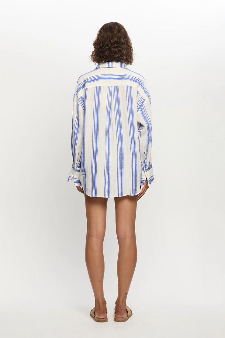 Kivari Isabelle Shirt // Blue Stripe