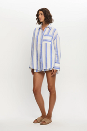 Kivari Isabelle Shirt // Blue Stripe