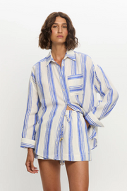 Kivari Isabelle Shirt // Blue Stripe