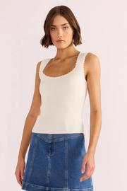 Mink Pink Isla Boucle Knit Tank // Ivy