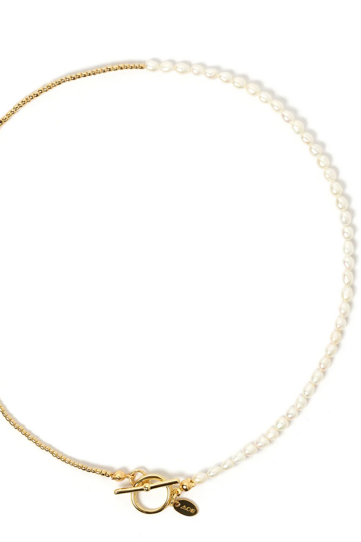 Arms of Eve Jacinta Pearl Necklace // Gold