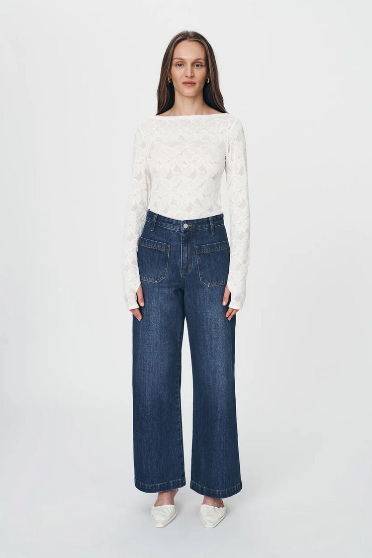 Rowie Jahmain Straight Jeans // Classic Indigo