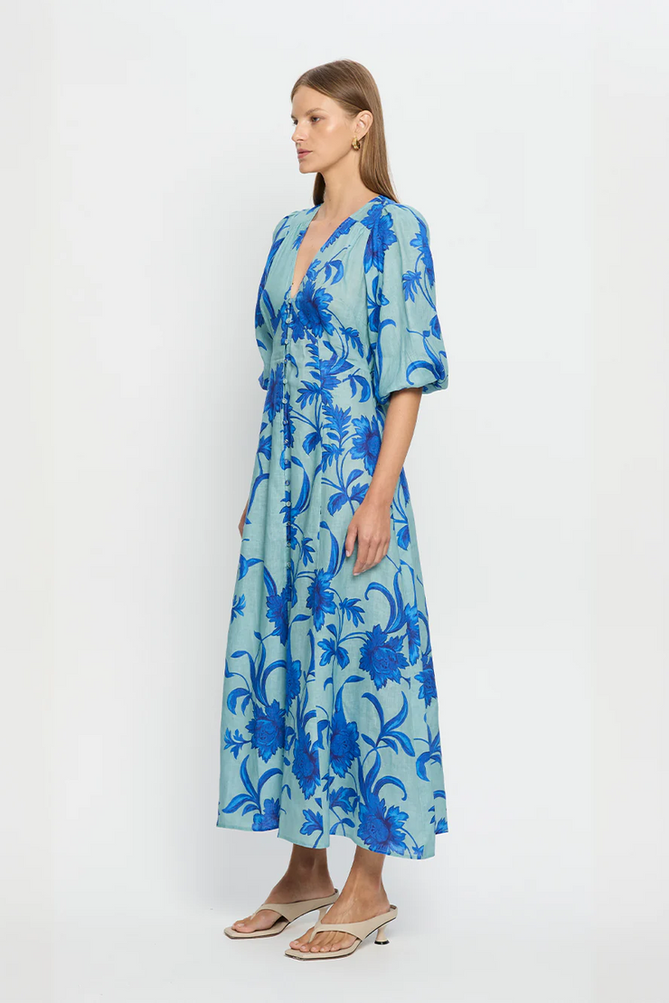 Kivari Juniper Maxi Dress // Blue & Teal
