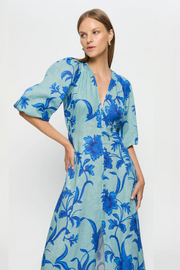 Kivari Juniper Maxi Dress // Blue & Teal
