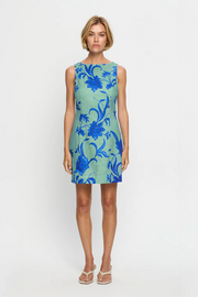 Kivari Juniper Mini Dress // Blue & Teal