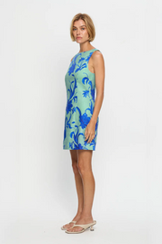 Kivari Juniper Mini Dress // Blue & Teal