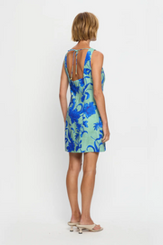 Kivari Juniper Mini Dress // Blue & Teal