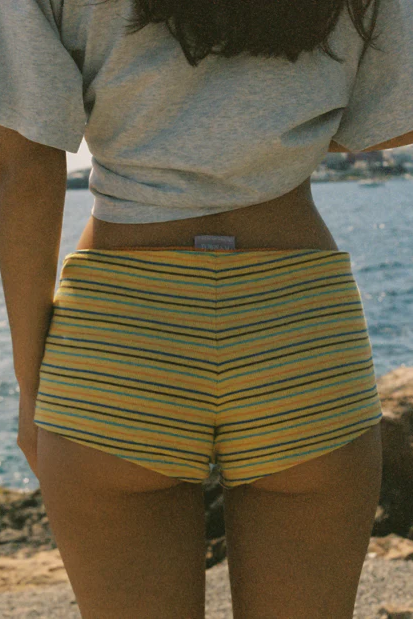 Ciao Ciao Hot Pant // Lemon Striper