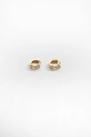 Love from Lilou Zoe Huggie Earrings // Gold