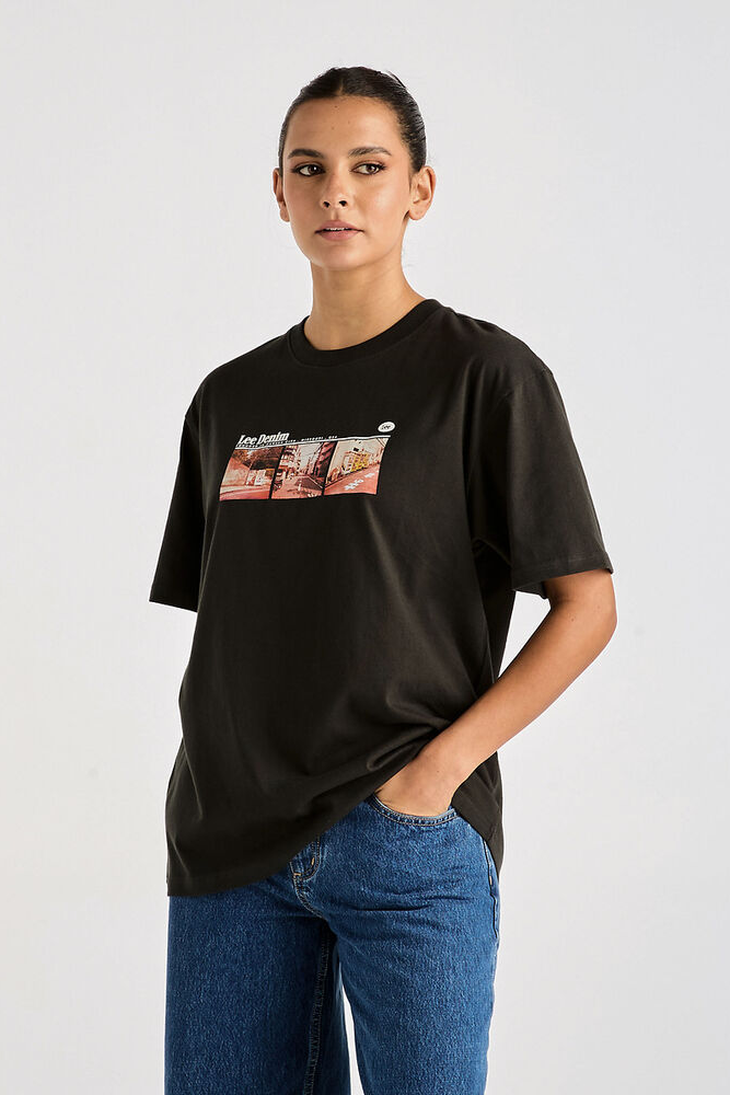 Lee Streets Baggy Tee // Worn Black