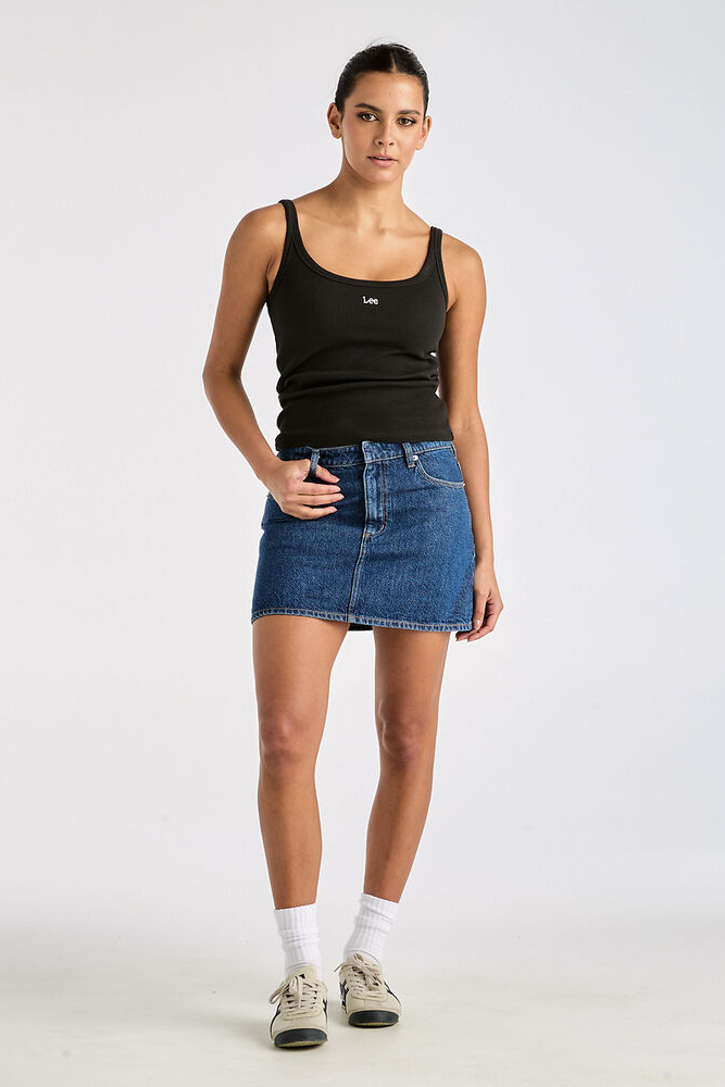 Lee Relaxed Mini Skirt // Indigo Dream