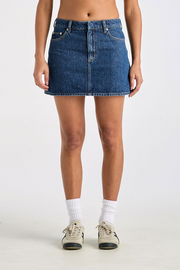 Lee Relaxed Mini Skirt // Indigo Dream