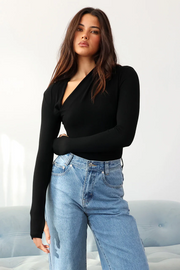 Madison The Label Laury Top // Black