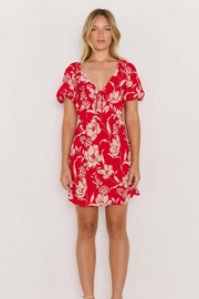Mink Pink Poppy Mini Dress // Red Floral