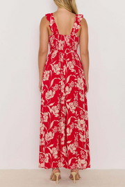 Mink Pink Poppy Maxi Dress // Red Floral
