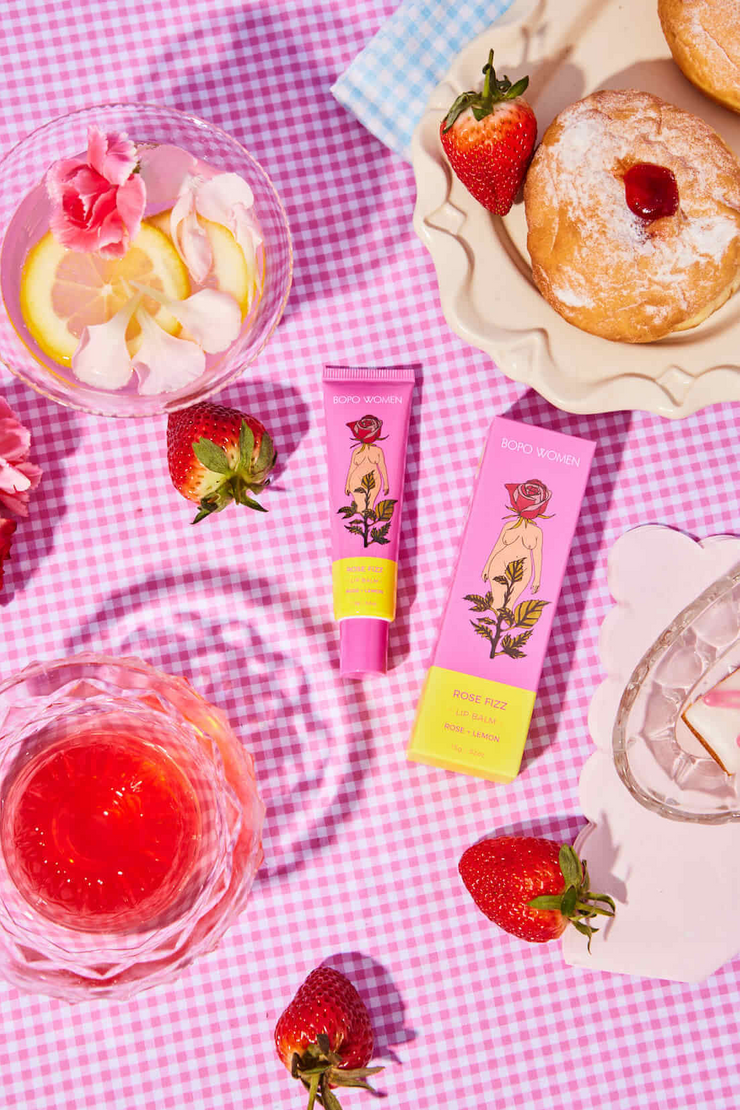 Bopo Women Lip Balm // Rose Fizz
