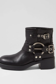 Mollini Kamilla Leather Ankle Boots // Black