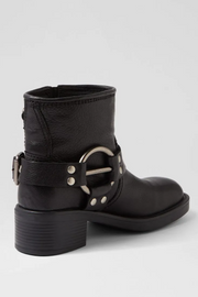 Mollini Kamilla Leather Ankle Boots // Black