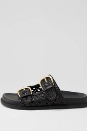 Mollini Britmi Slides // Black Leather